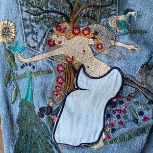 Embroidered True Religion Jeans